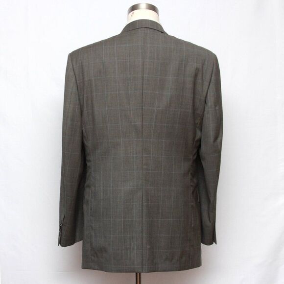 46L Jos A Bank 2 Piece Suit Blazer Sportcoat 36W Pants Grey Wool D090510 - Picture 7 of 16